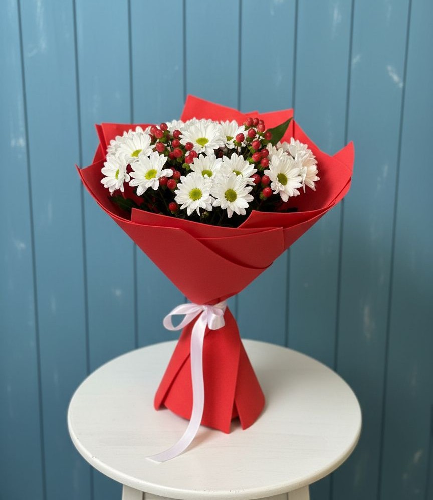 Букет цветов из: Хризантемы в Новофедоровке