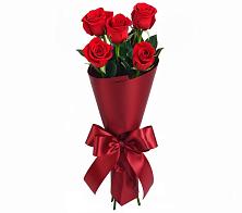Букет 5 Красных роз Эдлесс Лав в Новофедоровке