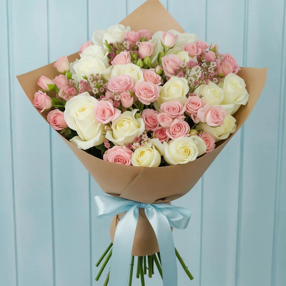 Букет цветов из: Розы в Новофедоровке