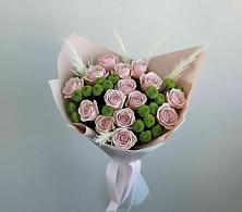 Букет цветов из:  Розы и Хризантемы #REPLACE_PRED# Новофедоровке