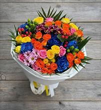 Букет цветов из:  Розы и Хризантемы в Новофедоровке