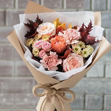 Букет цветов из:  Гвоздики, Хризантемы и Розы в Новофедоровке
