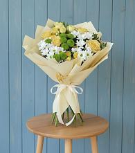 Букет цветов из:  Хризантемы и Розы #REPLACE_PRED# Новофедоровке