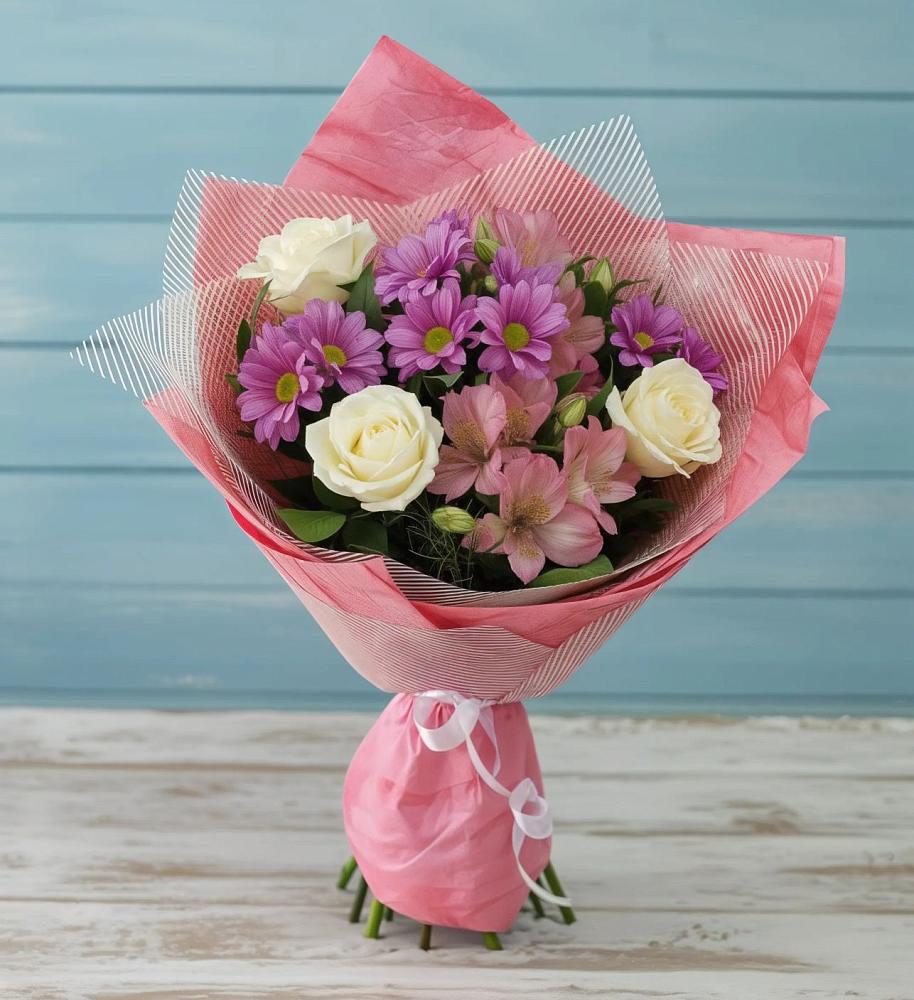 Букет цветов из: Герберы в Новофедоровке